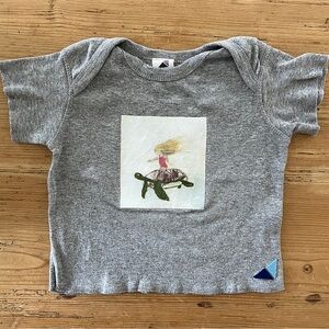 Gray Kids Shirt with Waterbaby Graphic